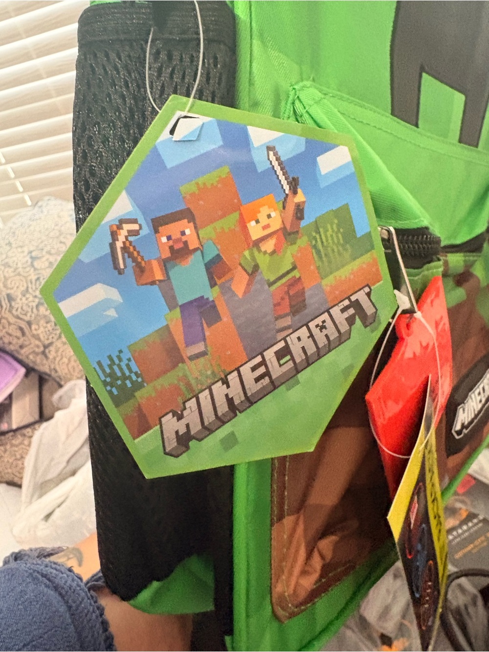 Creeper Green Backpack - Minecraft - Picture 3 of 8